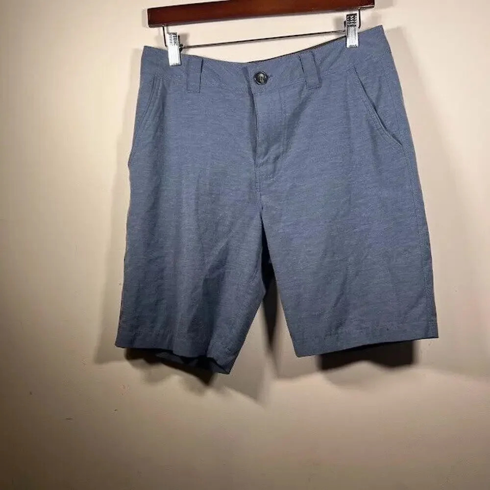 Prana Rotham Shorts Size 30 Blue Lightweight Fishing Active